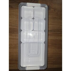 6 Piece Plastic Draw Organizer White